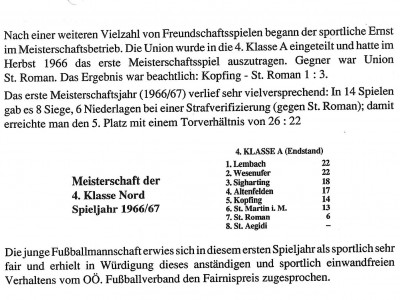 Gründung der Union Kopfing